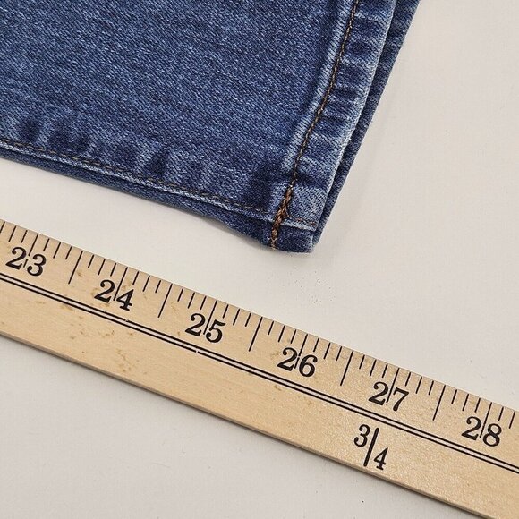 Madewell Curvy High Rise Skinny Crop Jean Medium Wash Women's Size 27 Distressed - Picture 9 of 10